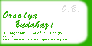 orsolya budahazi business card